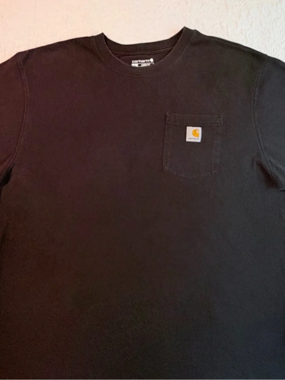 Carhartt K87 | Black Loose Fit Heavyweight Pocket T-Shirt | Size XL